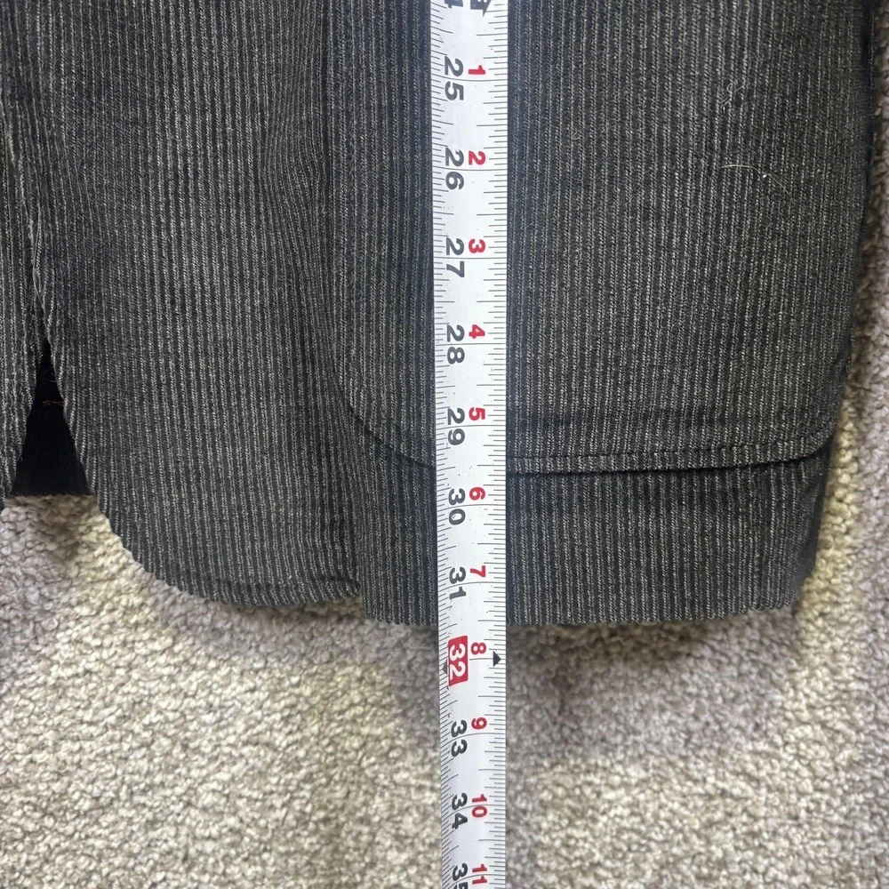 John Varvatos U.S.A. Blazer Mens 44R Gray Corduroy Two‎ Button Sport Coat Jacket